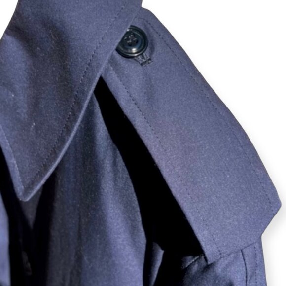 🌻Conversion Air Force Blue All-Weather Military Trench Coat Size 42XL - Picture 4 of 10